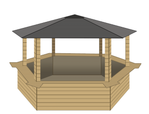 dessin chalet hexa